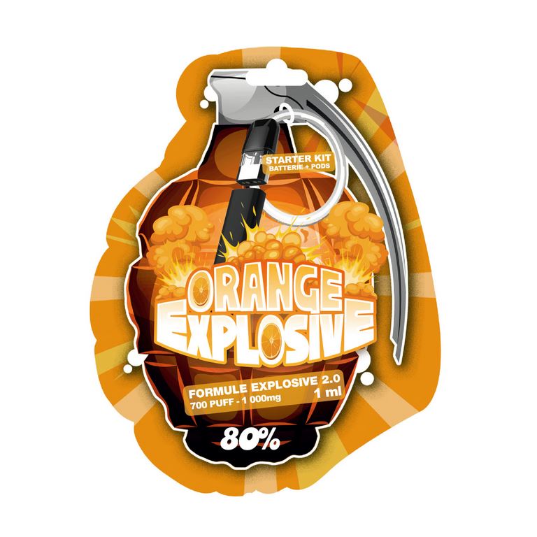 Grenade Vape Orange Explosive 80% 10-OH-HHC
